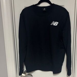 New Balance Men's Crewneck Sweater in Black